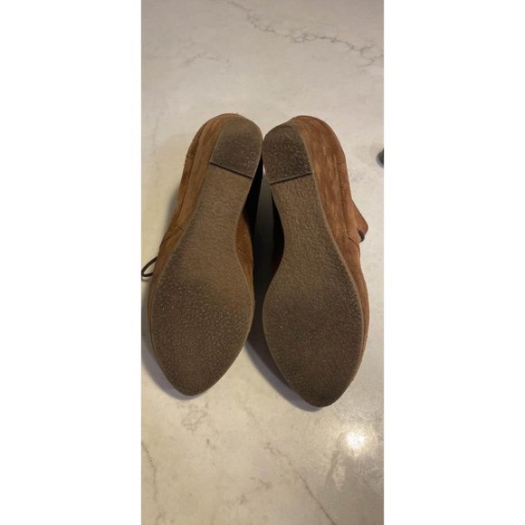 Blondo Paige Womens Size 8 Waterproof Booties Ankle Boots Lace Up Wedge Leather - Picture 6 of 6